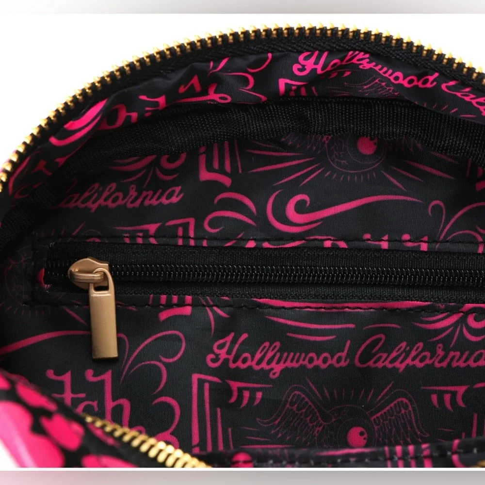 VON DUTCH HOT‑PINK CHEETAH BOWLING BAG NWT - Picture 6 of 7